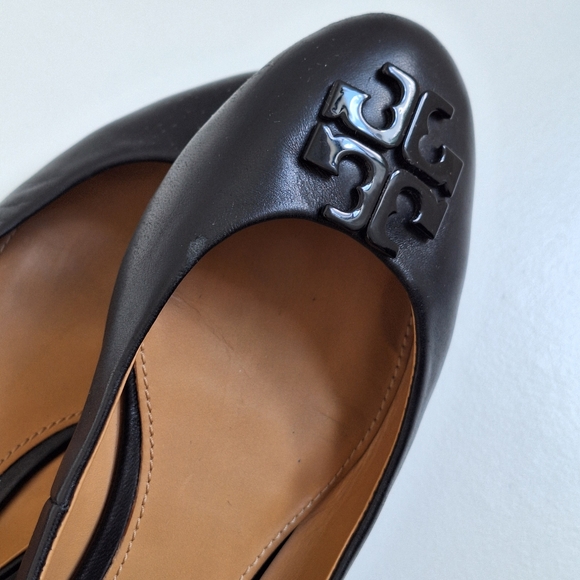 Tory Burch Lowell Ballet Flats | Size 8 | Black Leather - Picture 8 of 11